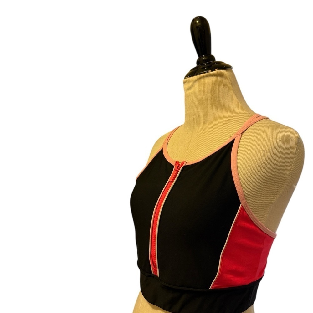 SOUL BY SOULCYCLE
Zip Front Scuba Longline Sport
Bra Strappy Colorblock Bralette